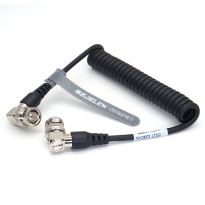 HD SDI Video Coiled Cable 75Ohm Coaxial Cable Camera SDI Video Cable