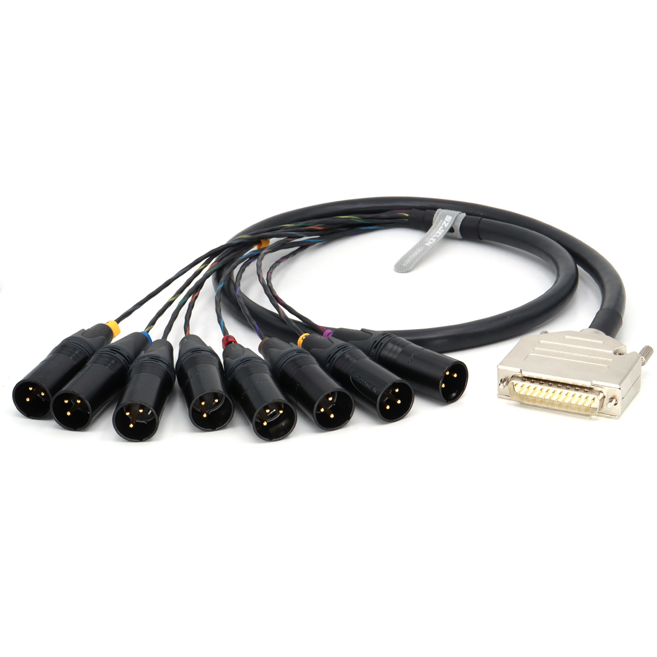DB25 Male to 8 Channel XLR 3Pin Male Balanced Audio Cable for Studio Recording, Patch Bay, Mixing Console, Microphones
