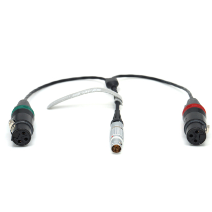 Atomos Shogun Monitor Recorder 1B 10Pin to Dual 3Pin XLR Breakout Audio Input Cable
