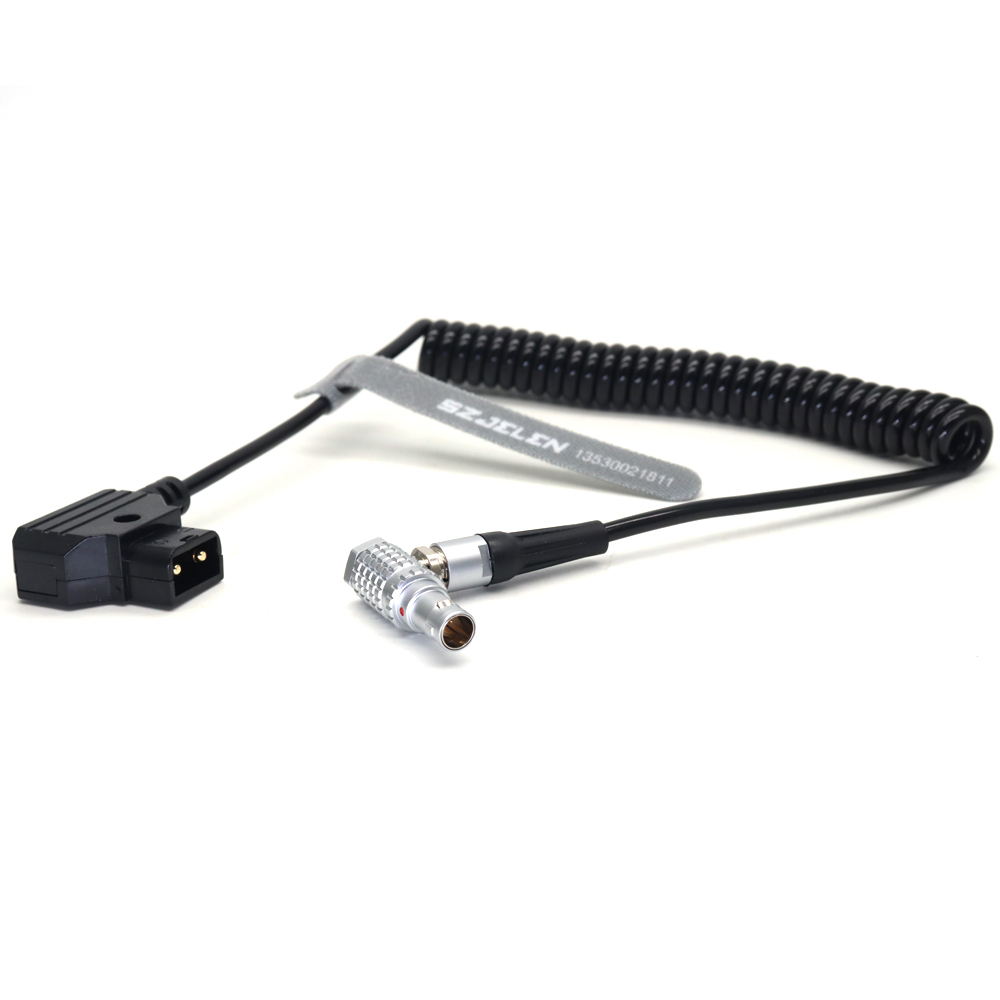 Power Coiled Cable D-tap to 0B 2Pin for Teradek Bolt Pro 1000/3000ft