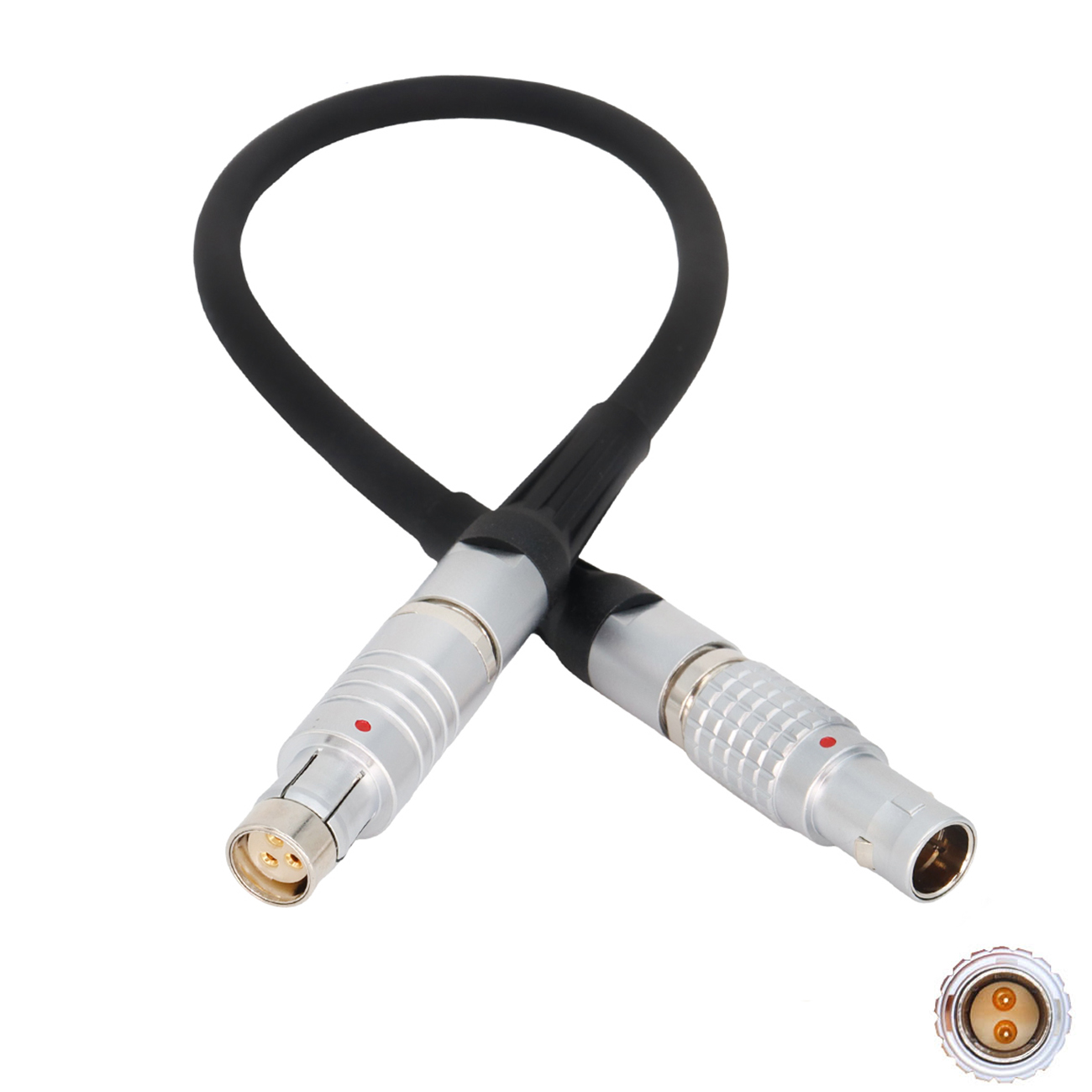 0B 2Pin Male to RS 3Pin Female CCM-1 Camera Control Monitor Power Cable for ARRI Alexa 35, Alexa Mini LF Camera