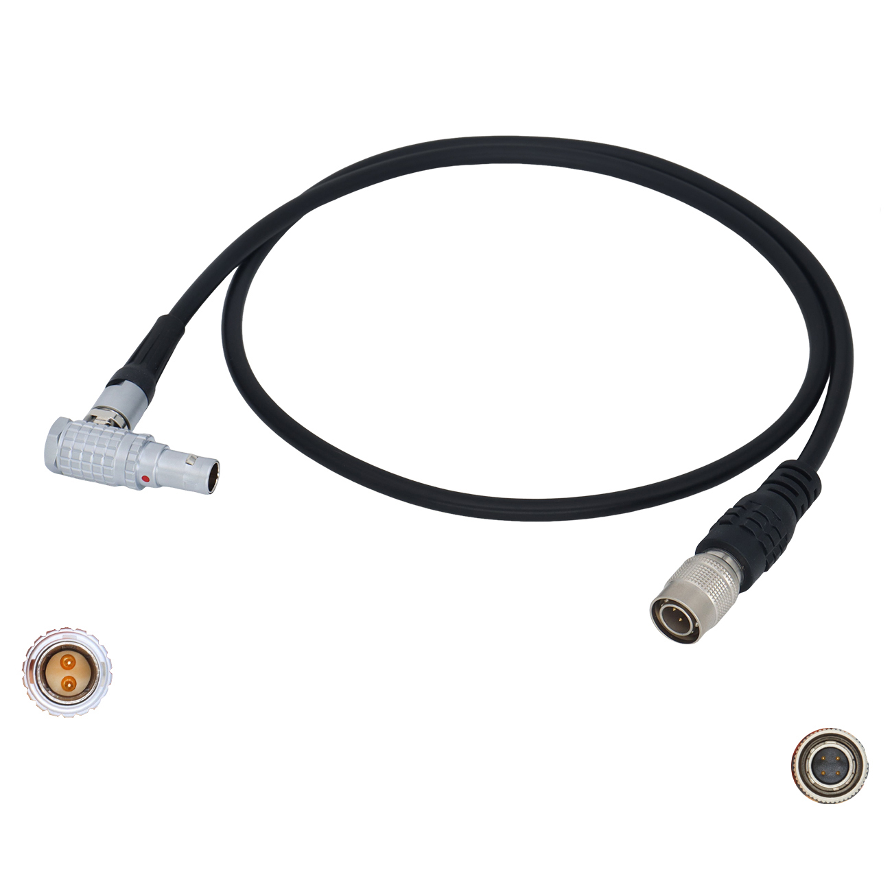 Camera Hirose 4Pin to 0B 2Pin Cable For Teradek/Vaxis/SmallHD Monitor/Sound Devices 688/644/633 Power Cable