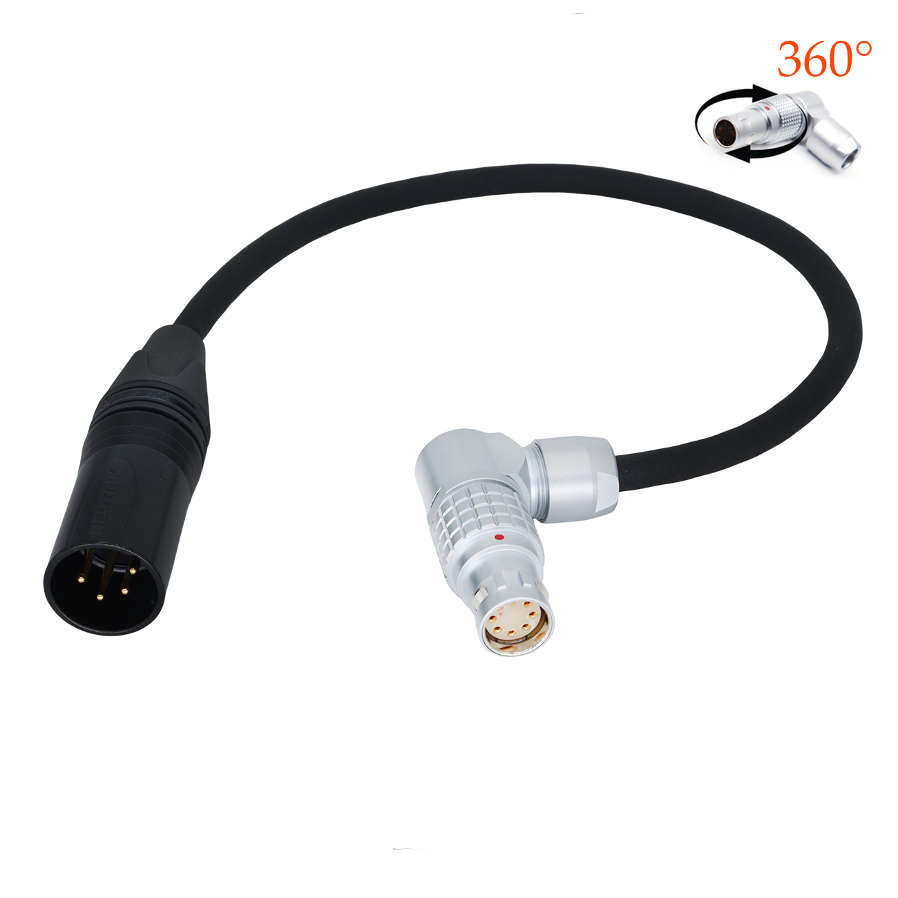 XLR 3Pin/4Pin to 2B 8Pin Female for ARRI ALEXA Mini/Mini LF/Alexa35 Camera Power Cable