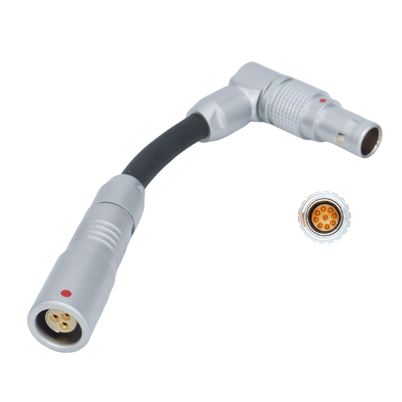 Run/Stop RS Cable Float RS Fischer 3Pin Female to EXT 9Pin Male for Pixboom Spark, 