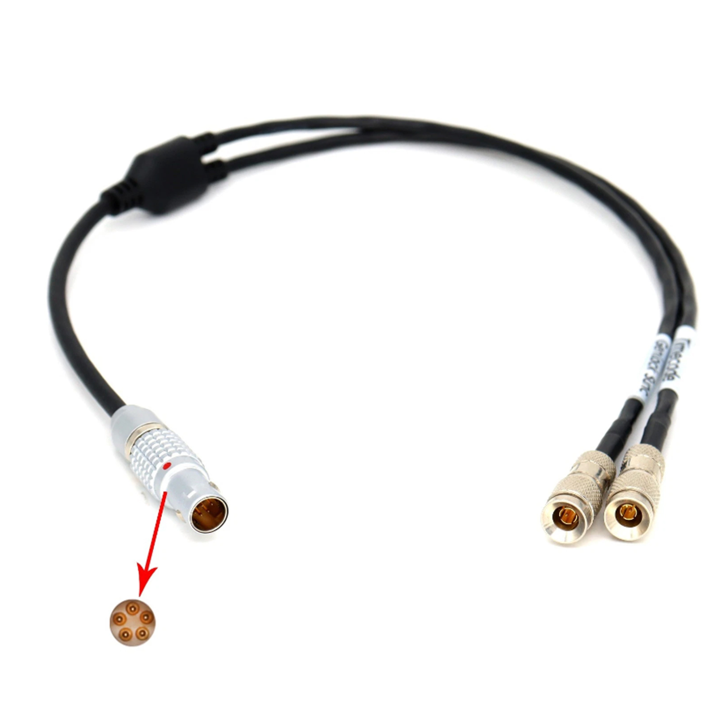 Timecode Cable 0B 5Pin Male to Dual C44(I/O) for ARRI ALEXA MiniLF/ALEXA 35