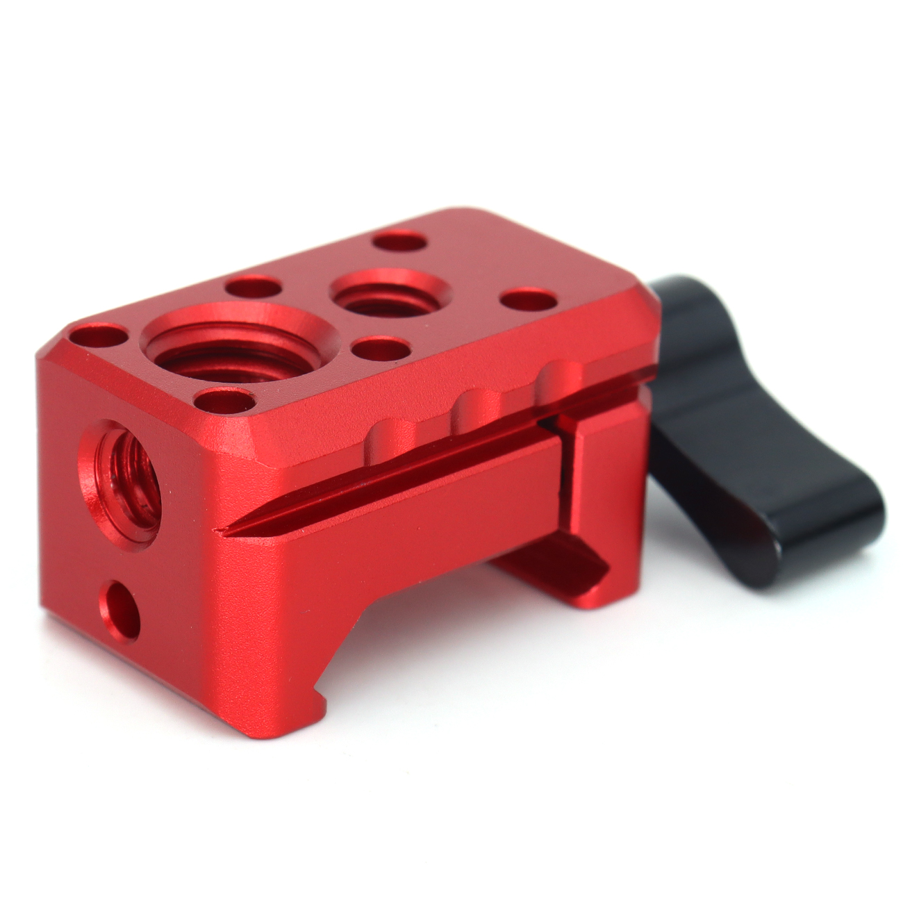 NATO Clamp, NATO Rail Lock Clamps Quick Release with 1/4" 3/8" ARRI Thread, Standard NATO Clamp for Camera Cage Friction Arm Bal