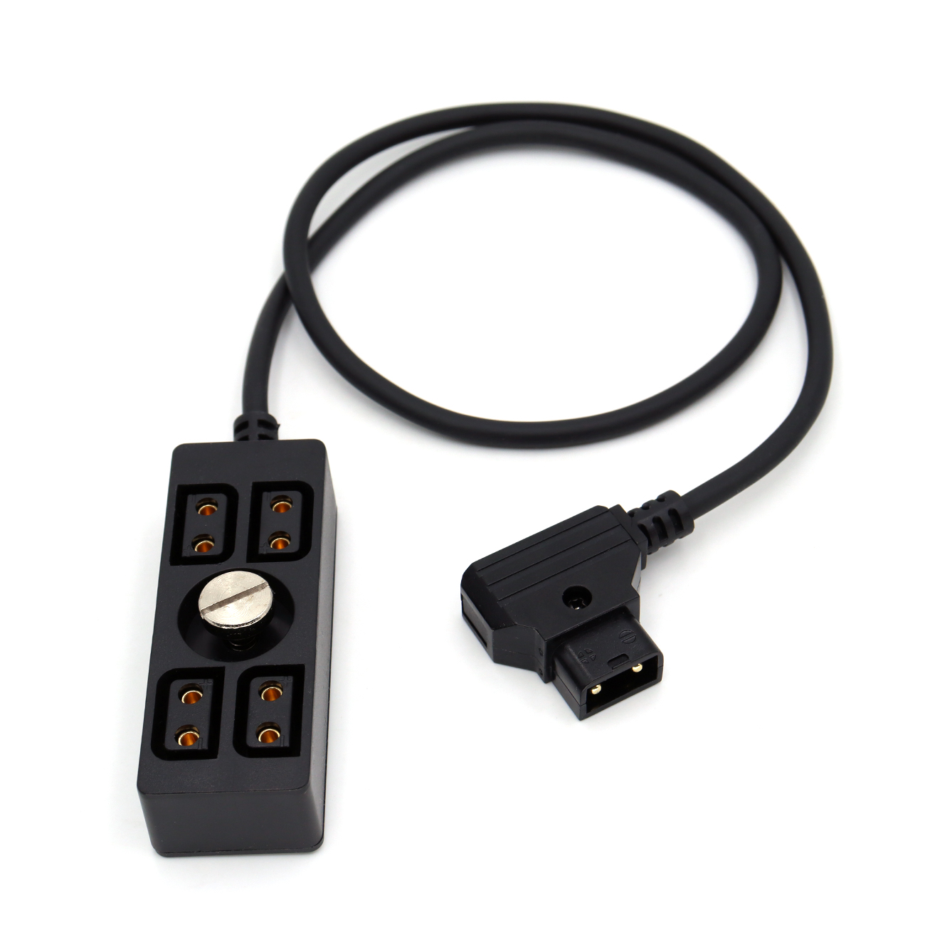 D-tap to 4 Port D-tap Female Power Splitter D-tap Distributor with 1/4" Screw