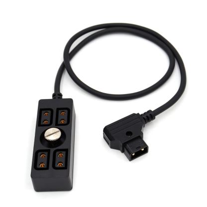 D-tap to 4 Port D-tap Female Power Splitter D-tap Distributor with 1/4" Screw