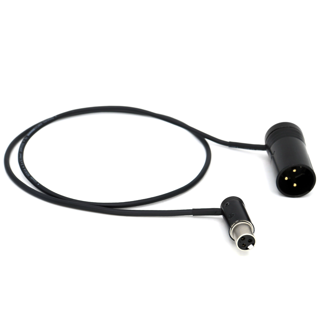 Audio Cable Short Mini XLR 3Pin Female to Short XLR 3Pin Male for Lectrosonics