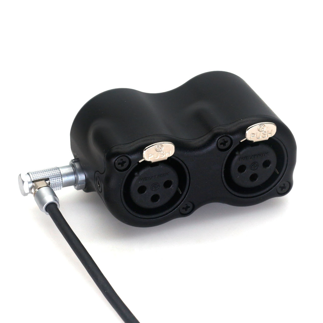 Elbow 1B 10Pin to dual XLR adapter for Atomos Shogun7 audio cable