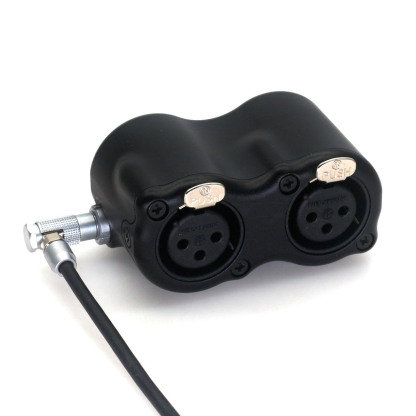 Elbow 1B 10Pin to dual XLR adapter for Atomos Shogun7 audio cable