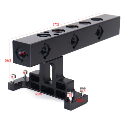 Universal Lightweight Camera Top Handle Grip with 3/8'' Screw Adapters for DSLR