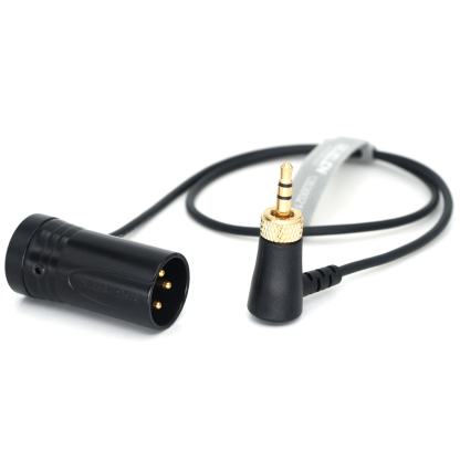Audio Cable Locking 3.5mm to Low-Profile Short XLR 3Pin Male for Sennheiser, Sony D11