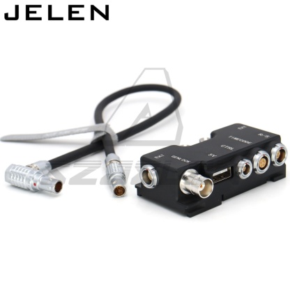 B-Box RED komodo KOMODO-X EXT9-pin splitter-R/S (3pin Fischer) Time code (0B 5pin) CTRL (00B 4pin) 5V (USB) Genlock (BNC)