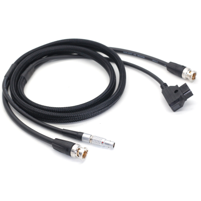 D-Tap + BNC to 0B 2pin +BNC Cable for Teradek Bolt Pro 1000/3000ft power cable and SDI camera monitor SDI line
