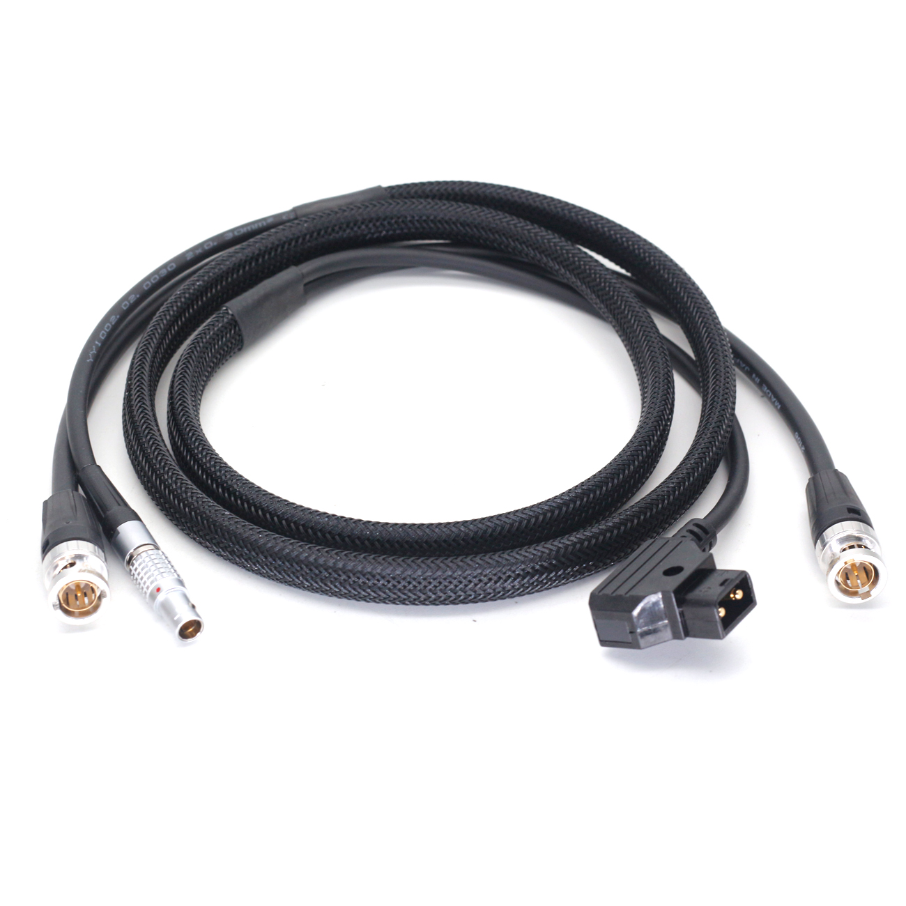 D-Tap + BNC to 0B 2pin +BNC Cable for Teradek Bolt Pro 1000/3000ft power cable and SDI camera monitor SDI line