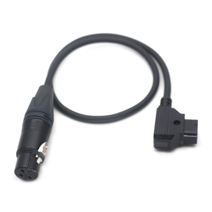 D-TAP to XLR 3Pin Female Power Cable for monitor power cord