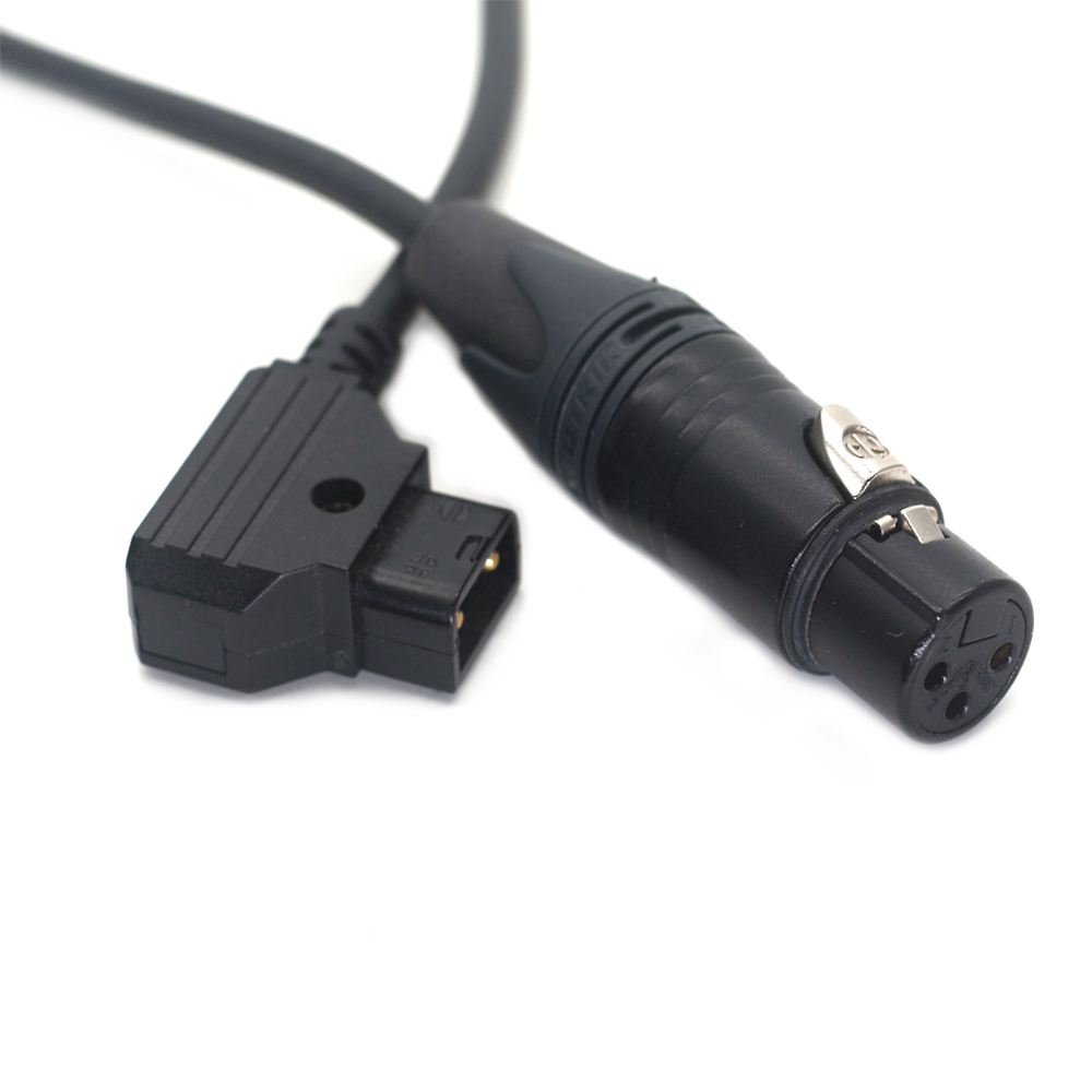 D-TAP to XLR 3Pin Female Power Cable for monitor power cord