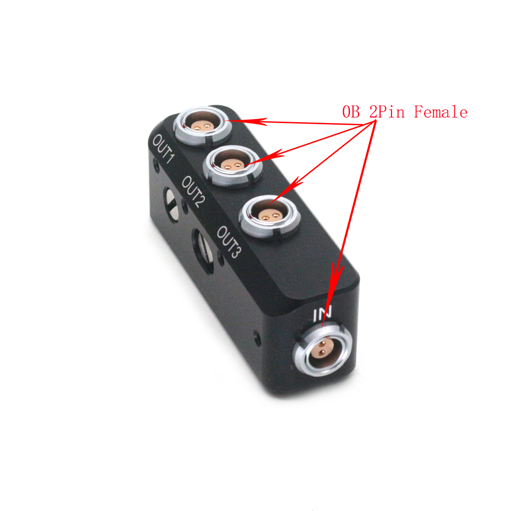 0B 2Pin Female to 3x 0B 2Pin Female Power Box Mini Is a Professional Power Distributor