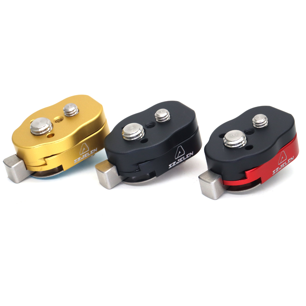 Mini Quick Release Plate System with 3/8 Screws M3 for Camera Monitors, Arms, Accessories, Microphones, Key Lights