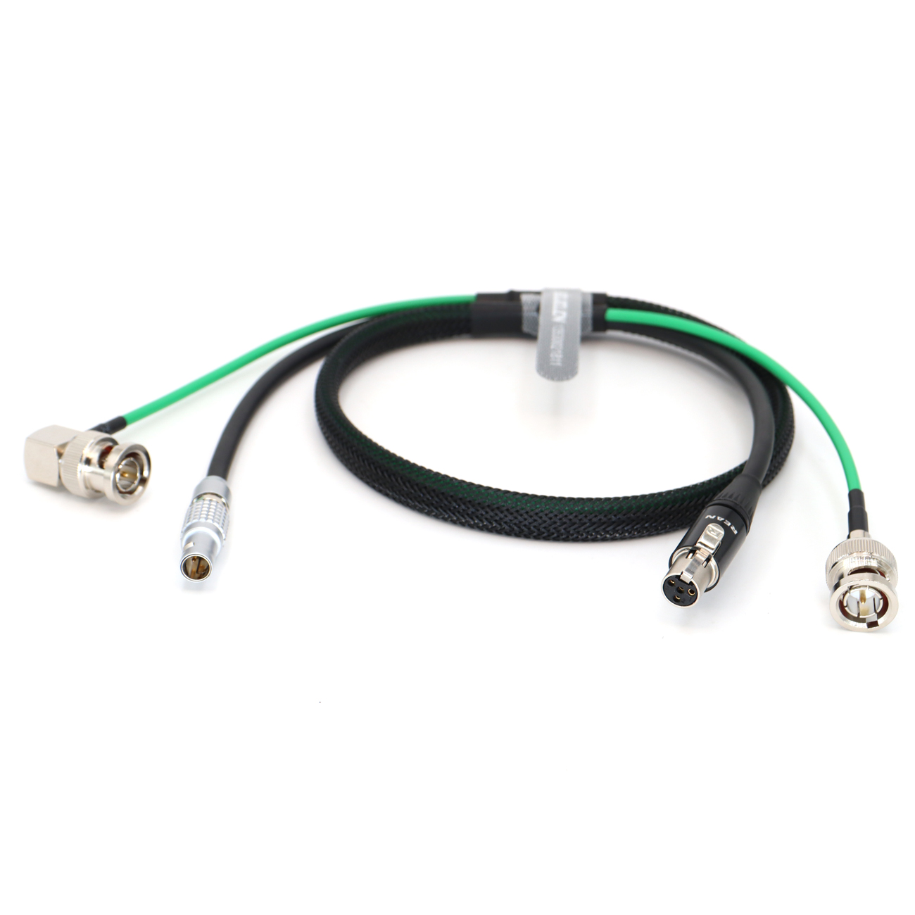 Power Cable 0B 2Pin to TA4F + SDI camera monitor SDI line for tvlogic 055/056/058