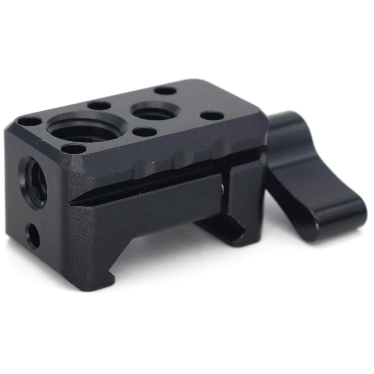 NATO Clamp, NATO Rail Lock Clamps Quick Release with 1/4" 3/8" ARRI Thread, Standard NATO Clamp for Camera Cage Friction Arm Bal