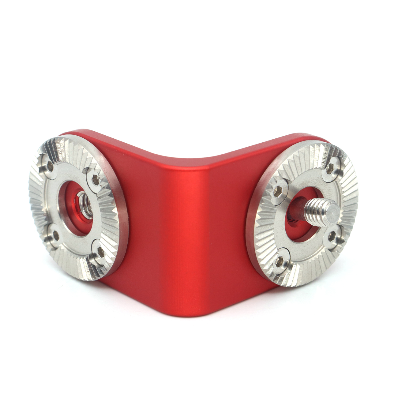 Dual ARRI Rosettes Extension Mount Connector With Central M6 Thread & Adjustable Thumb Knob For Camera Rig Handle Grip