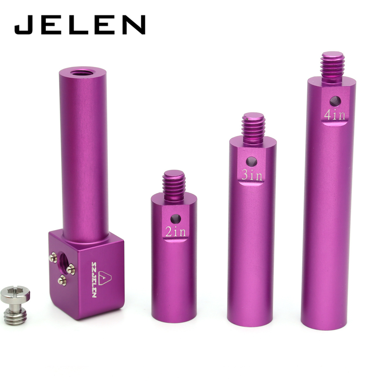 19mm pole mounting bracket with 3/8 screws, anti twist elastic positioning pin, 4 sections of length to match for ARRI RED Sony