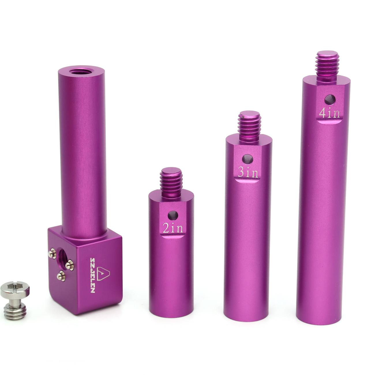 Multicolored 19mm Rod Mounting Bracket with 3/8 Screw and Anti Twist,4 Sections of Length to Match for Arri Red Sony Camera