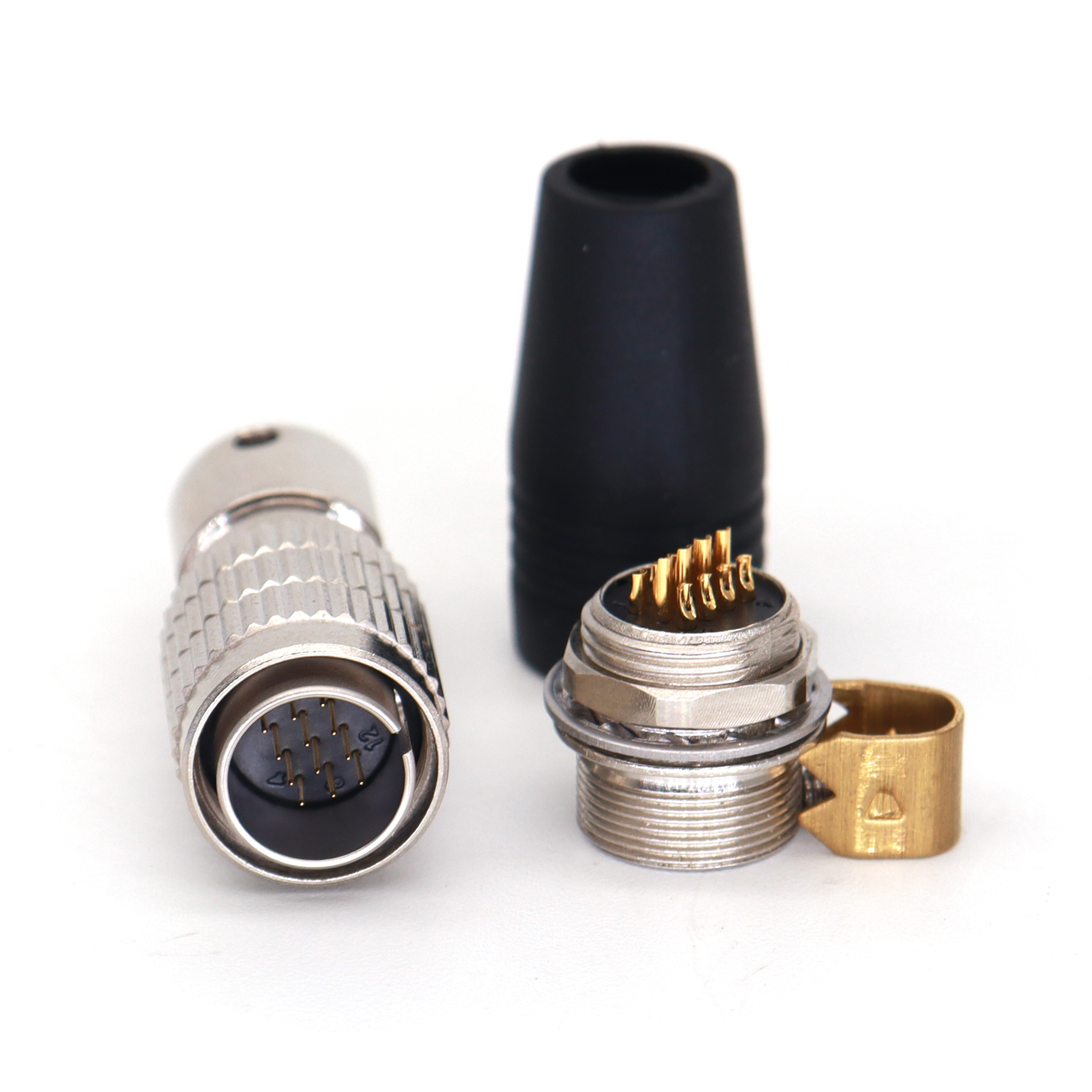 HR25-9TP 12/16/20Pin Plug Socket Power Cables, Industrial Camera Connector Male and Female, Female and Male