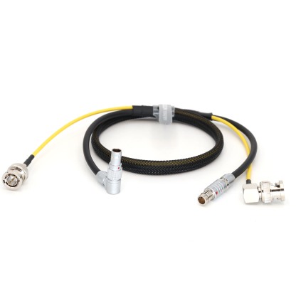 Camera Power Cable RS 3Pin to 0B 2Pin Cable + 75ohm SDI for Teradek Bolt Pro, Vaxis transmission, Samhd Ultra7