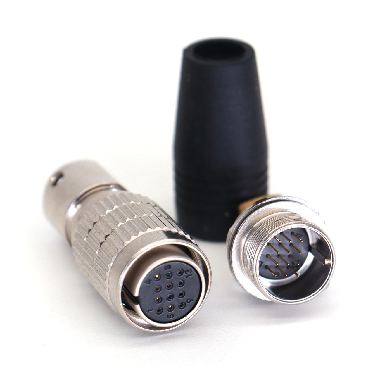 HR25-9TP 12/16/20Pin Plug Socket Power Cables, Industrial Camera Connector Male and Female, Female and Male