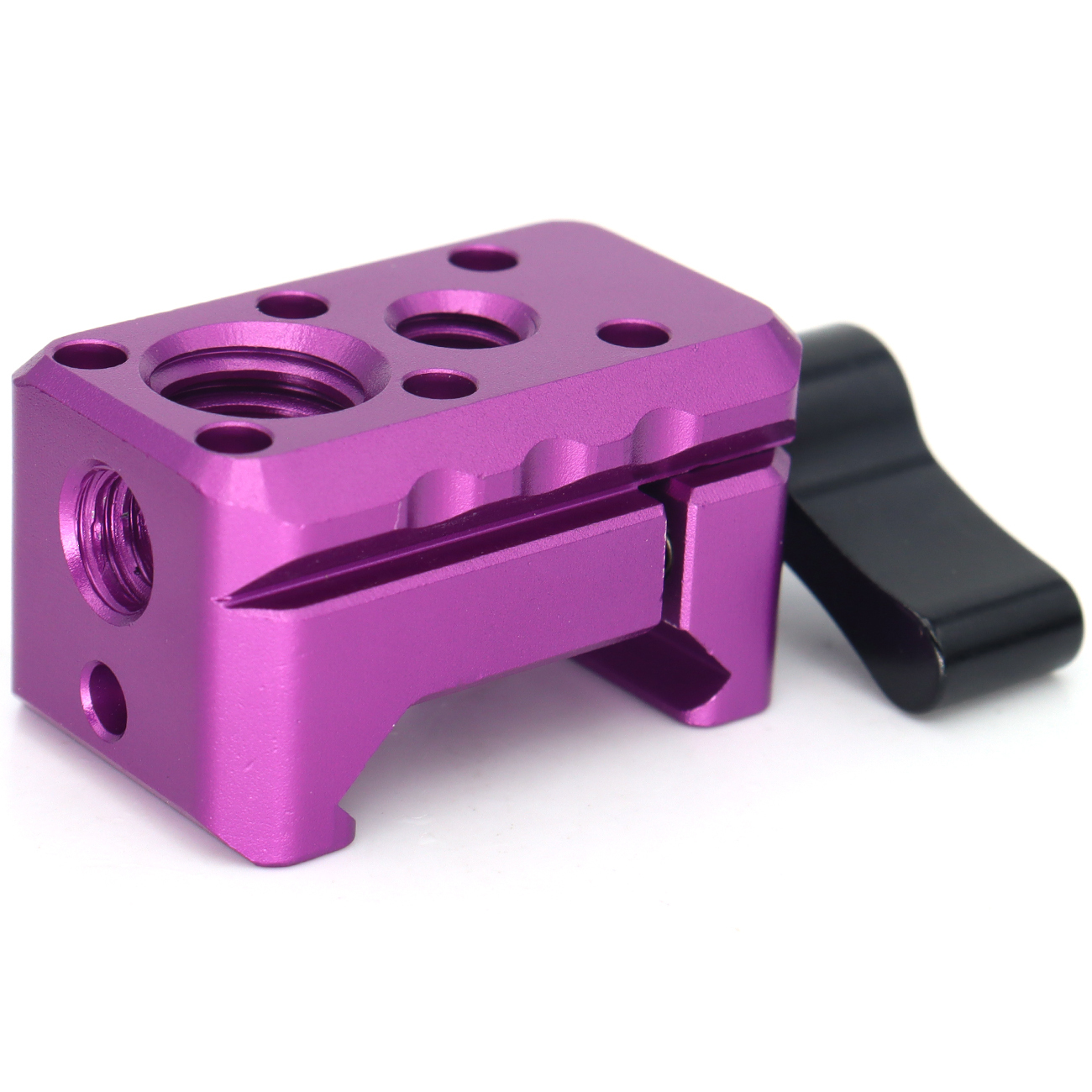 NATO Clamp, NATO Rail Lock Clamps Quick Release with 1/4" 3/8" ARRI Thread, Standard NATO Clamp for Camera Cage Friction Arm Bal