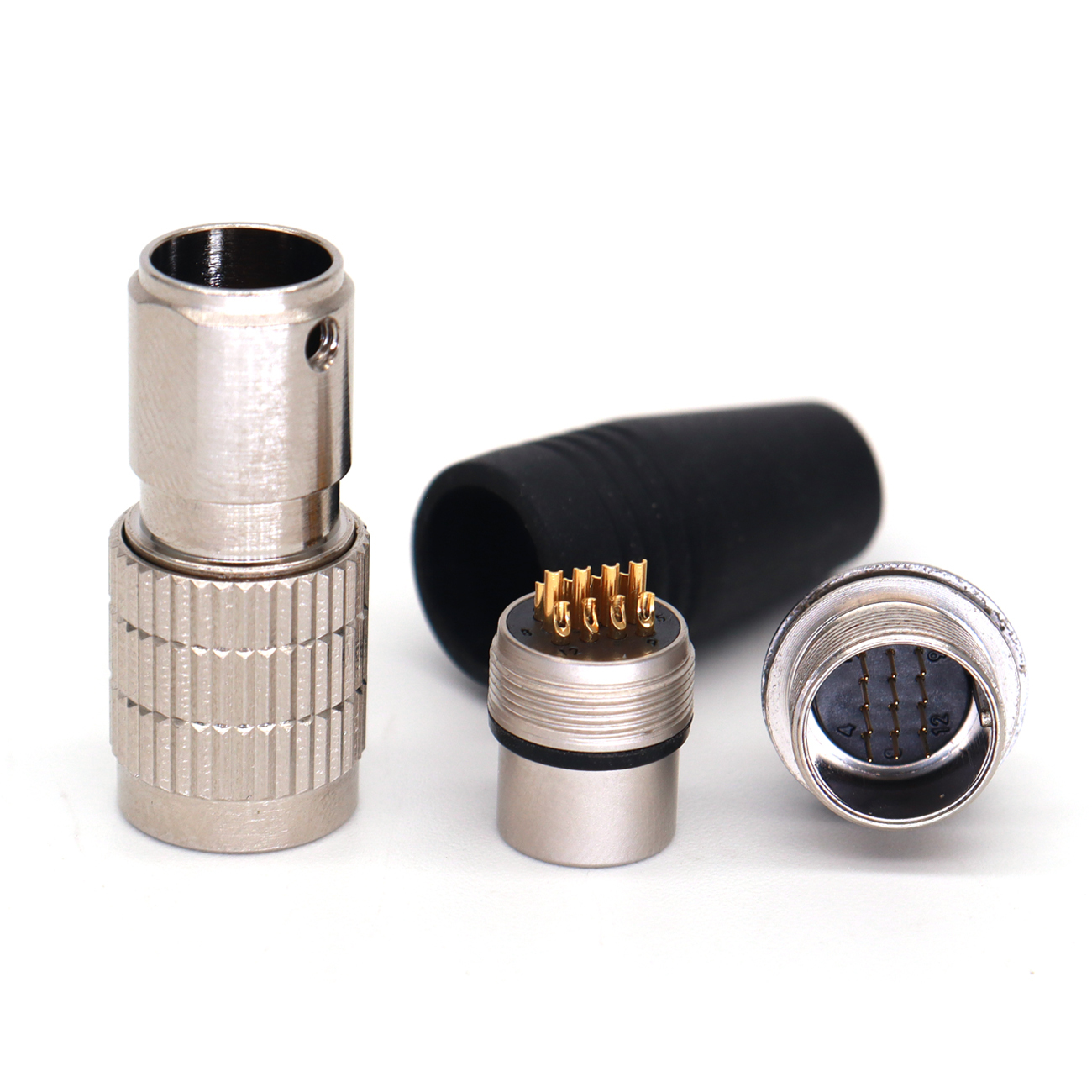 HR25-9TP 12/16/20Pin Plug Socket Power Cables, Industrial Camera Connector Male and Female, Female and Male