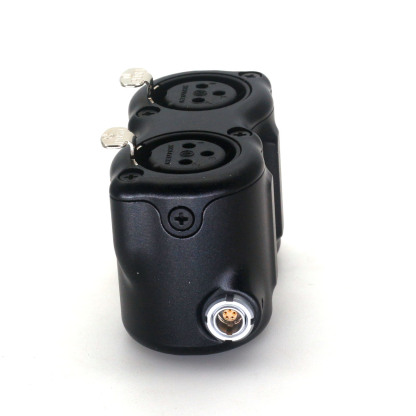 Elbow 1B 10Pin to dual XLR adapter for Atomos Shogun7 audio cable