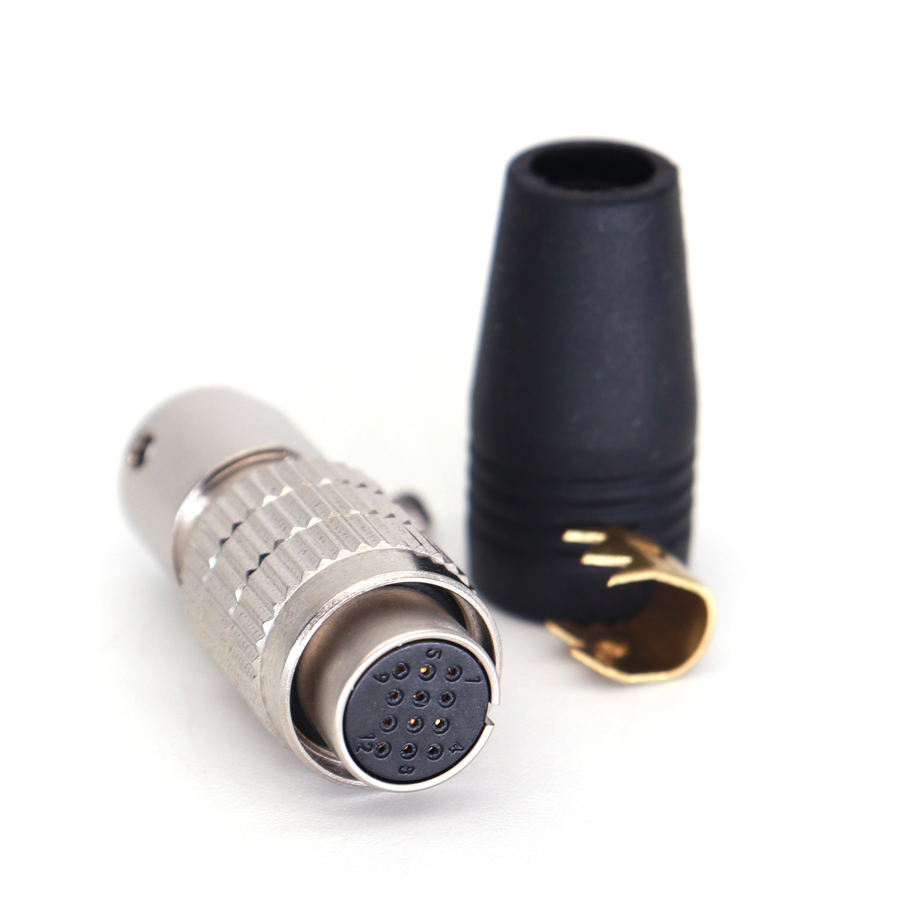 HR25-9TP 12/16/20Pin Plug Socket Power Cables, Industrial Camera Connector Male and Female, Female and Male