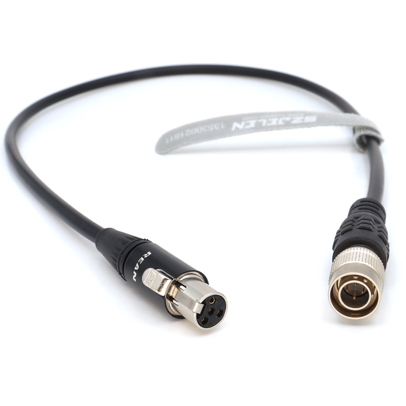 Power Cable Hirose 4Pin to Mini XLR 4Pin Female for Tvlogic 058/056/055 Monitor