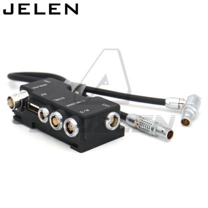 B-Box RED komodo KOMODO-X EXT9-pin splitter-R/S (3pin Fischer) Time code (0B 5pin) CTRL (00B 4pin) 5V (USB) Genlock (BNC)