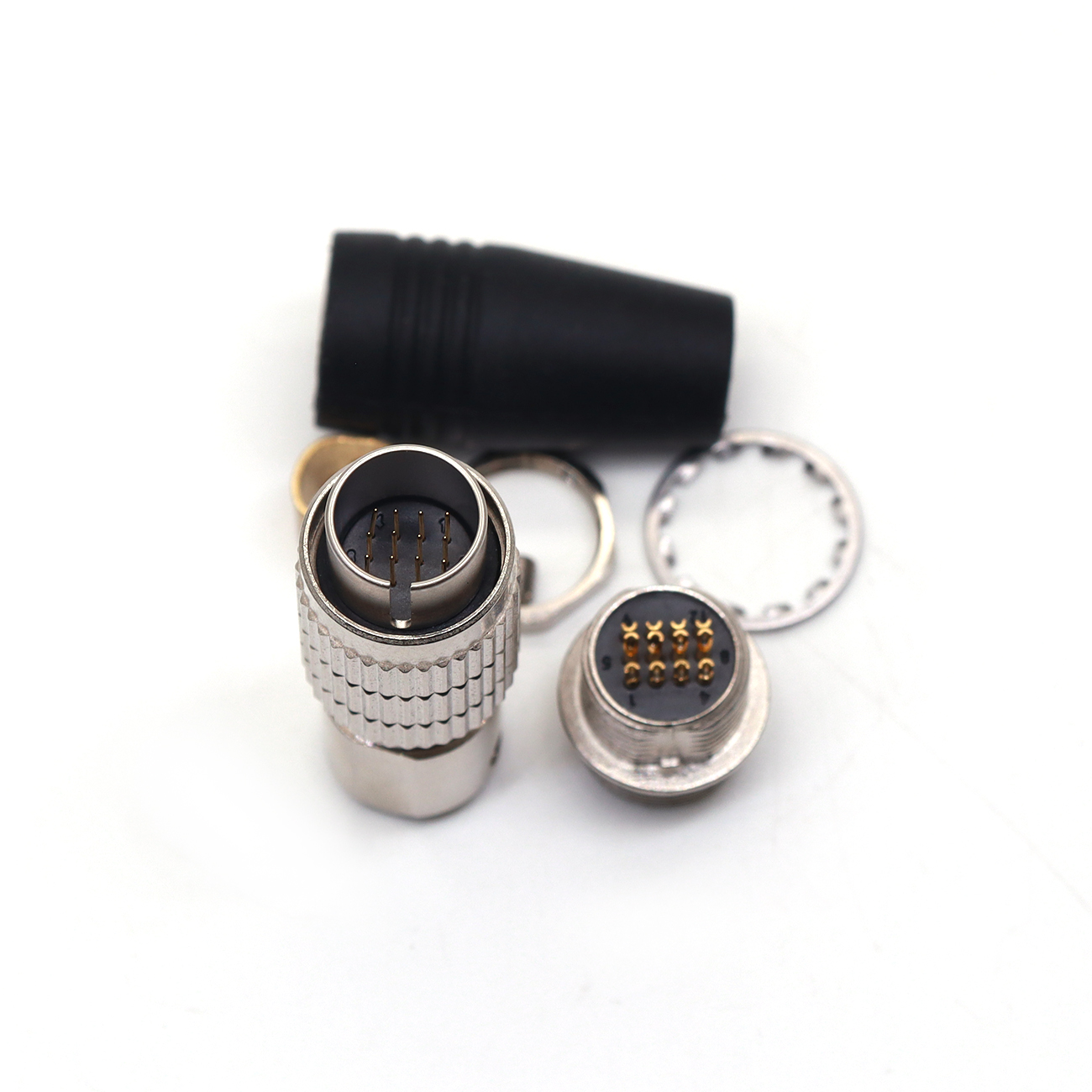 HR25-9TP 12/16/20Pin Plug Socket Power Cables, Industrial Camera Connector Male and Female, Female and Male