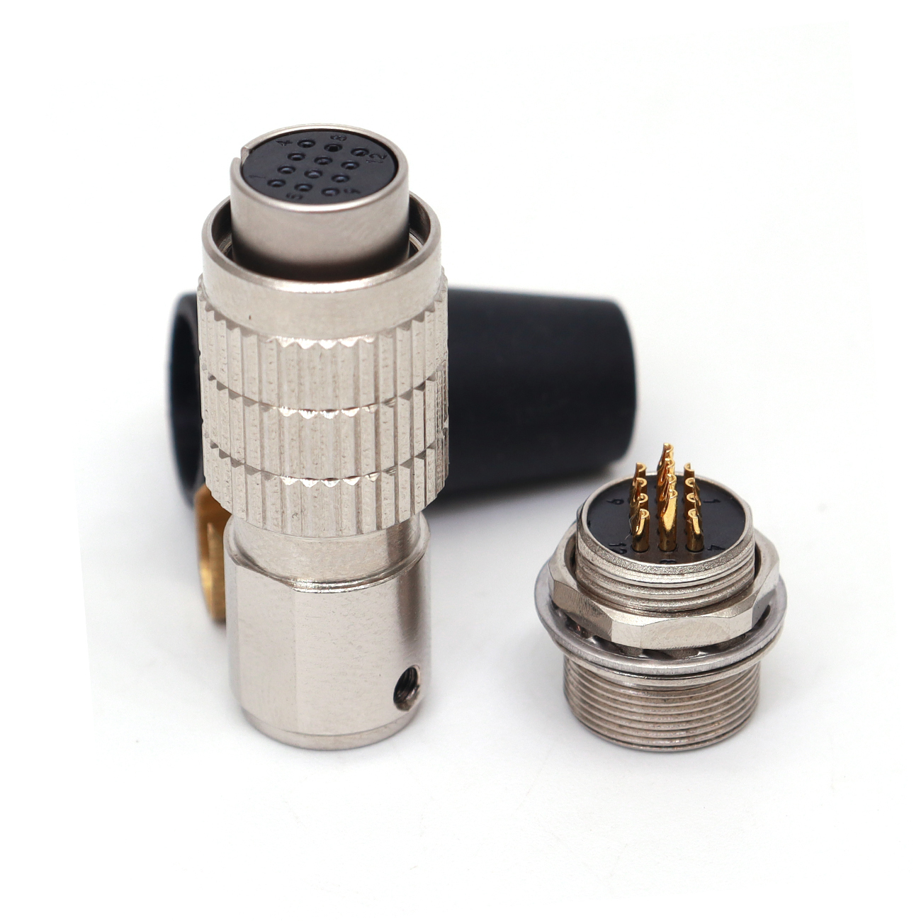 HR25-9TP 12/16/20Pin Plug Socket Power Cables, Industrial Camera Connector Male and Female, Female and Male