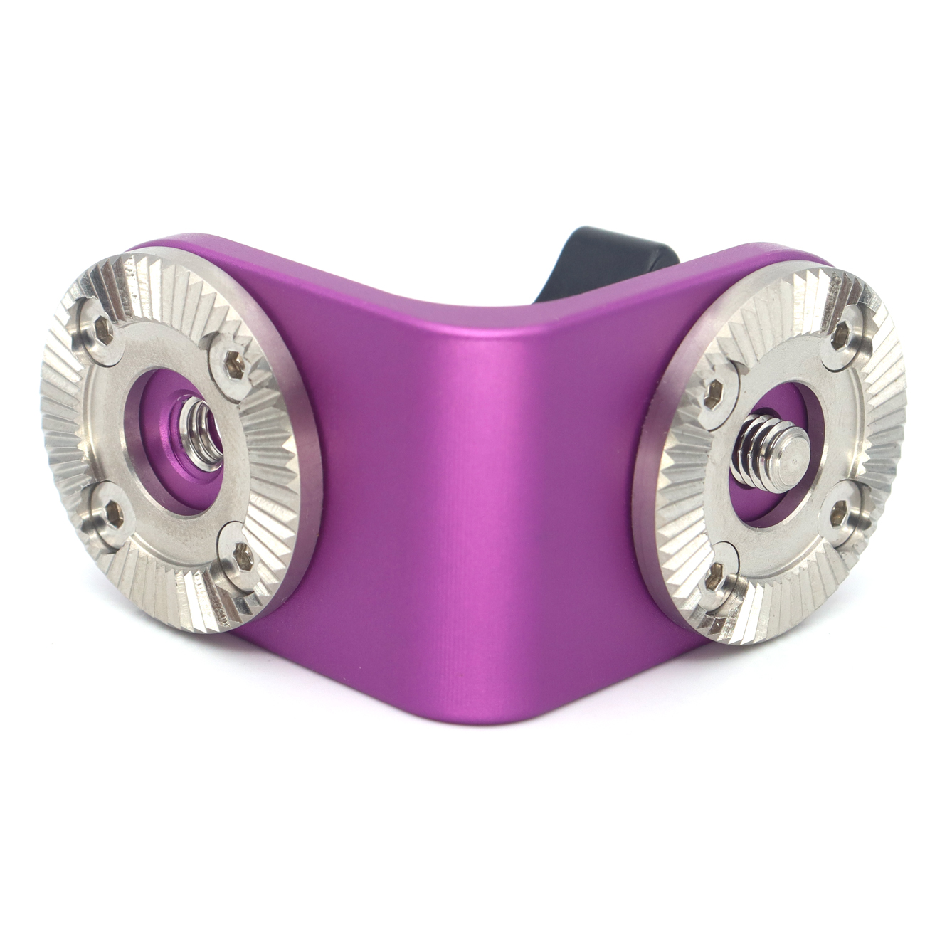 Dual ARRI Rosettes Extension Mount Connector With Central M6 Thread & Adjustable Thumb Knob For Camera Rig Handle Grip