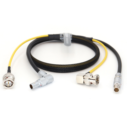 Camera Power Cable RS 3Pin to 0B 2Pin Cable + 75ohm SDI for Teradek Bolt Pro, Vaxis transmission, Samhd Ultra7