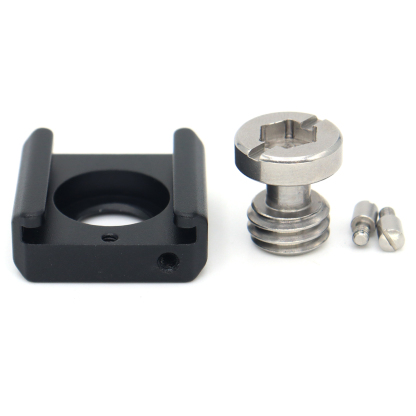 Multi-Hole Screws Adapter with Cold Shoe Mount with 1/4'' 3/8'' ARRI Thread Hole for Tripod, Magic Arm, Microphone, Camera Cage