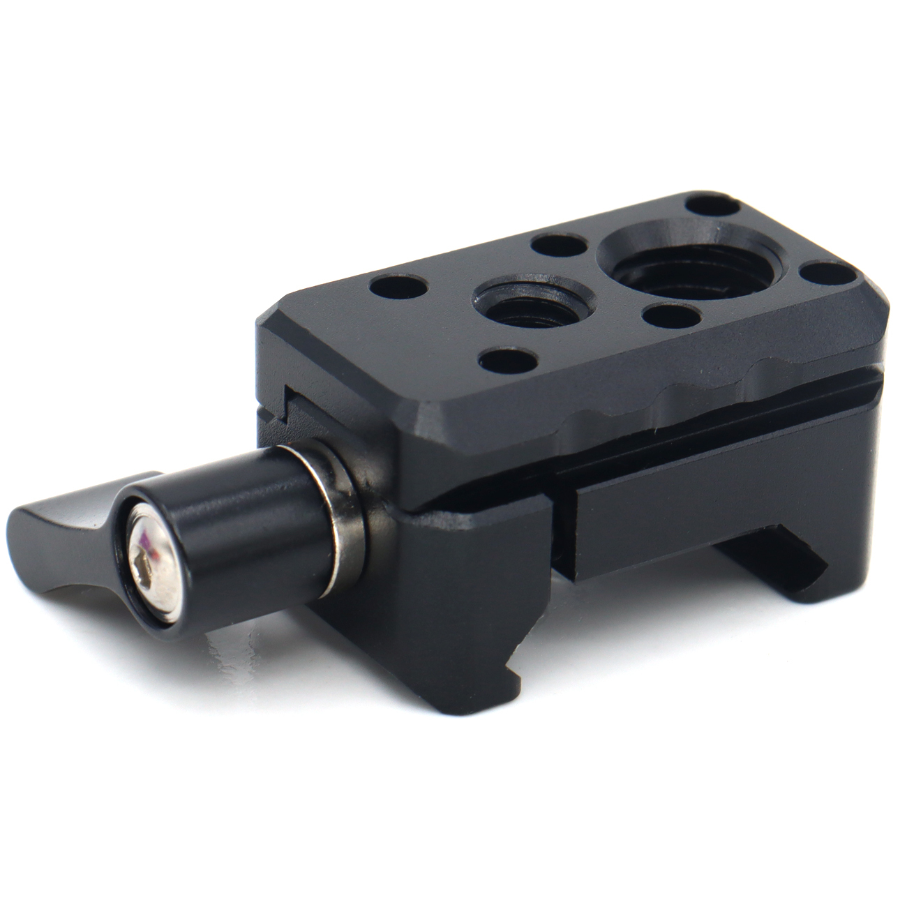 NATO Clamp, NATO Rail Lock Clamps Quick Release with 1/4" 3/8" ARRI Thread, Standard NATO Clamp for Camera Cage Friction Arm Bal