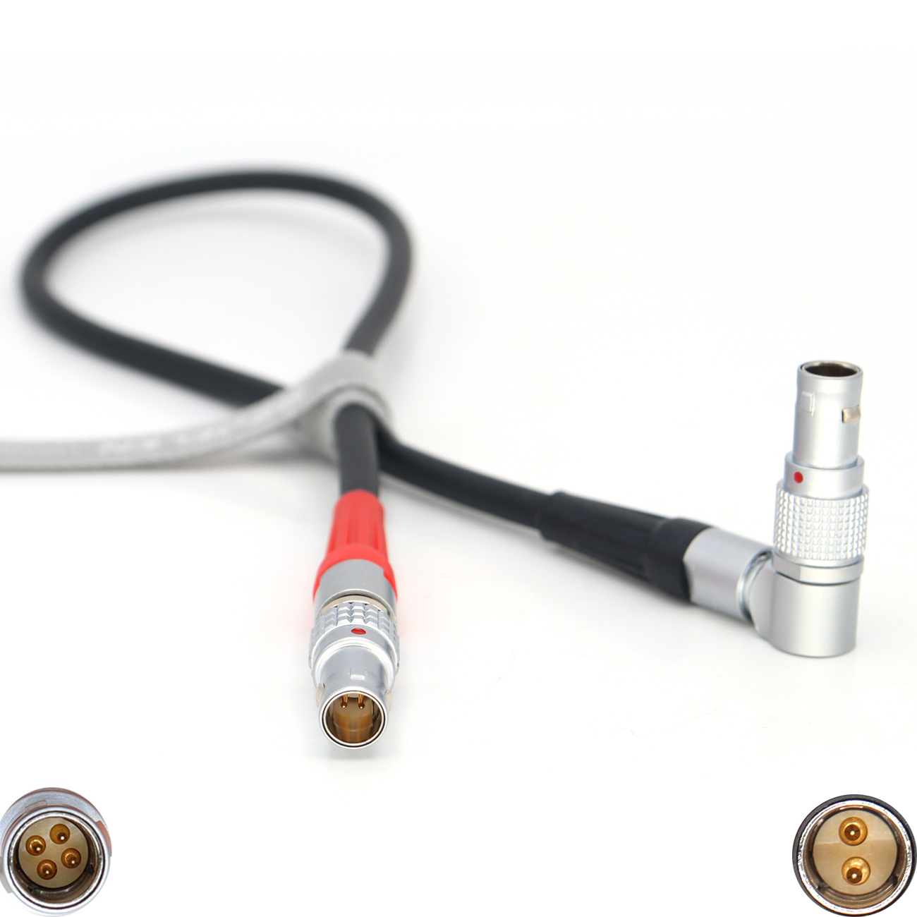 Power Cable LBUS 4Pin to Rotate Elbow 0B 2Pin for Arri wcu-4 LBUS FIZ MDR Wireless Focus Wire