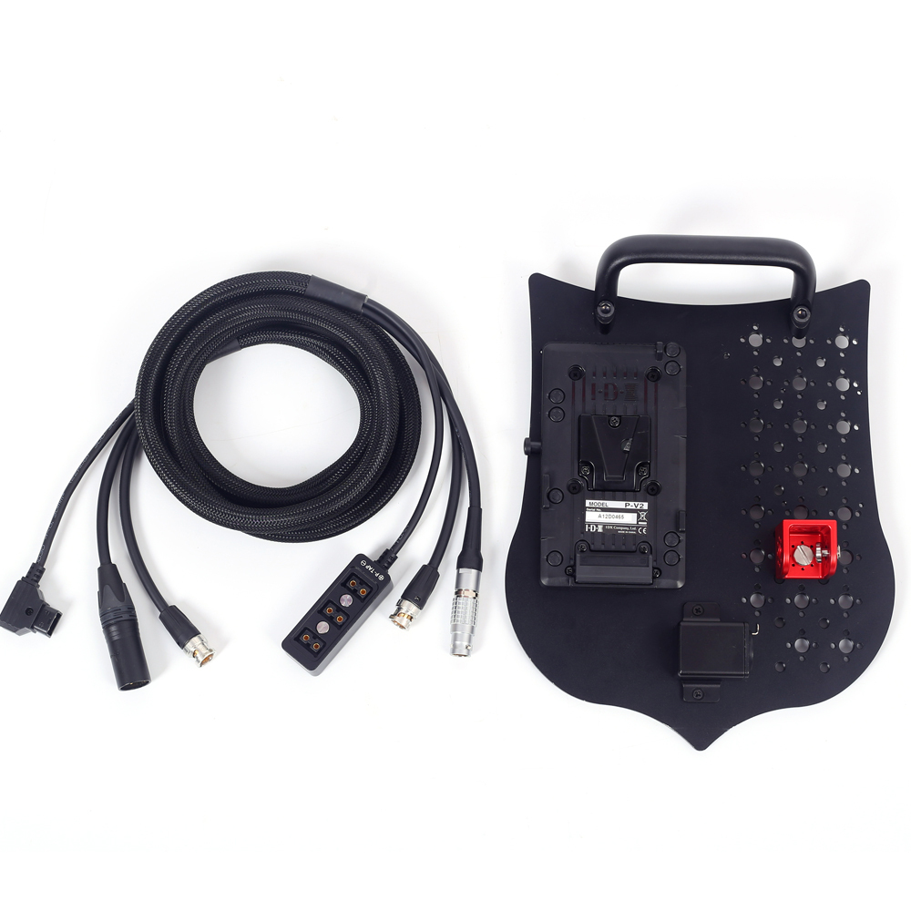 V-mount/B-mount battery Power Backpack XLR 3Pin Power Output Handle fixing plate for ARRI S35 mini miniLF camera is used separate