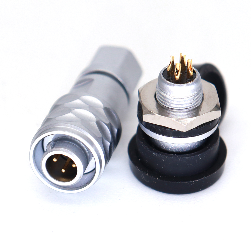 SF6 Series Industrial Push-pull Metal connector SF610 2~5Pin connector electrical connector metal plug and socket