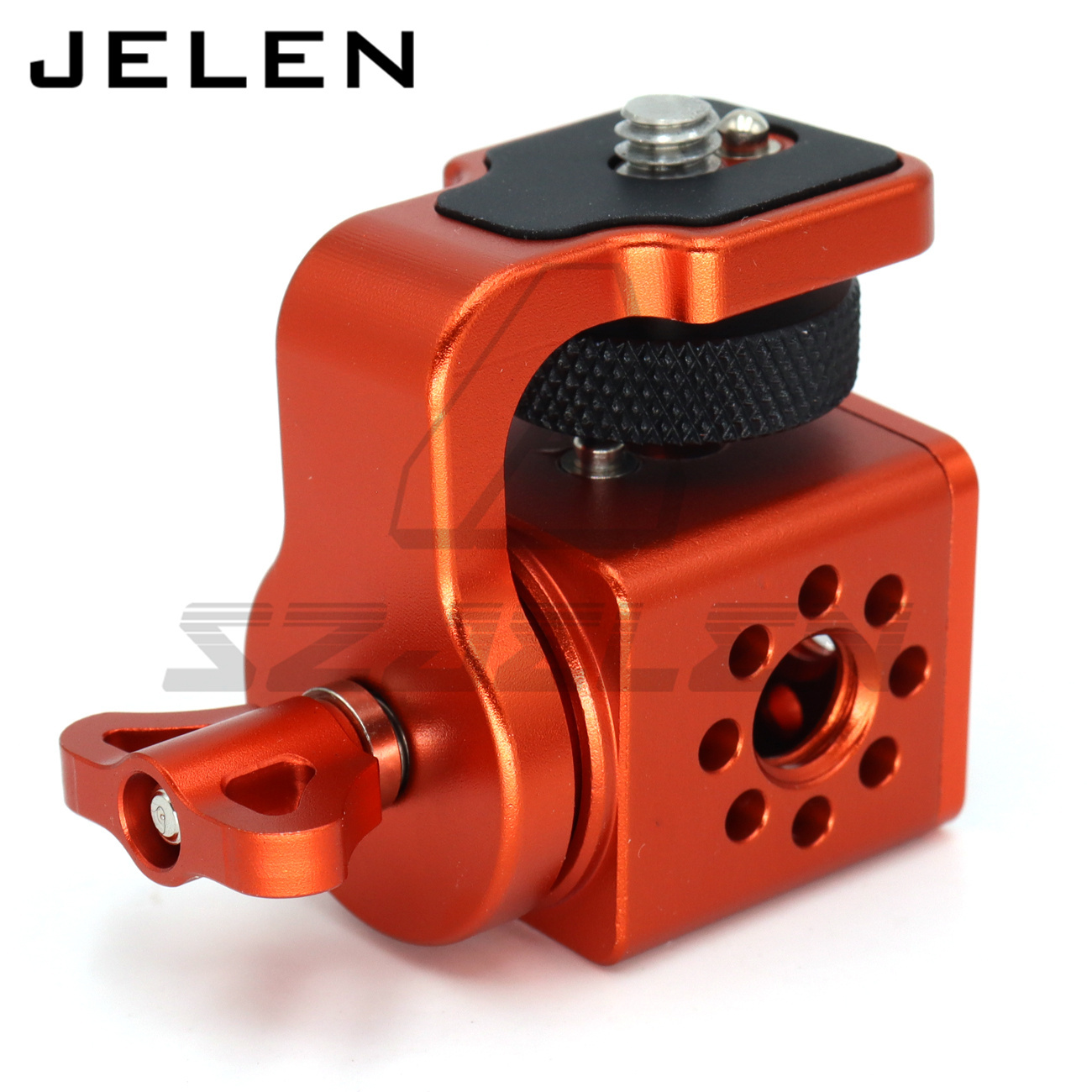 360 degree rotating pan tilt bracket, Camera 3/8 screws fixed 1/4 monitor bracket, adjustable back and forth, Locating Pins