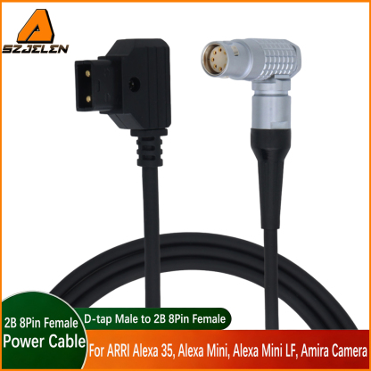 Power Cable D-TAP to 2B 8Pin Female for ARRI Alexa 35, Alexa Mini, Alexa Mini LF, Amira Camera