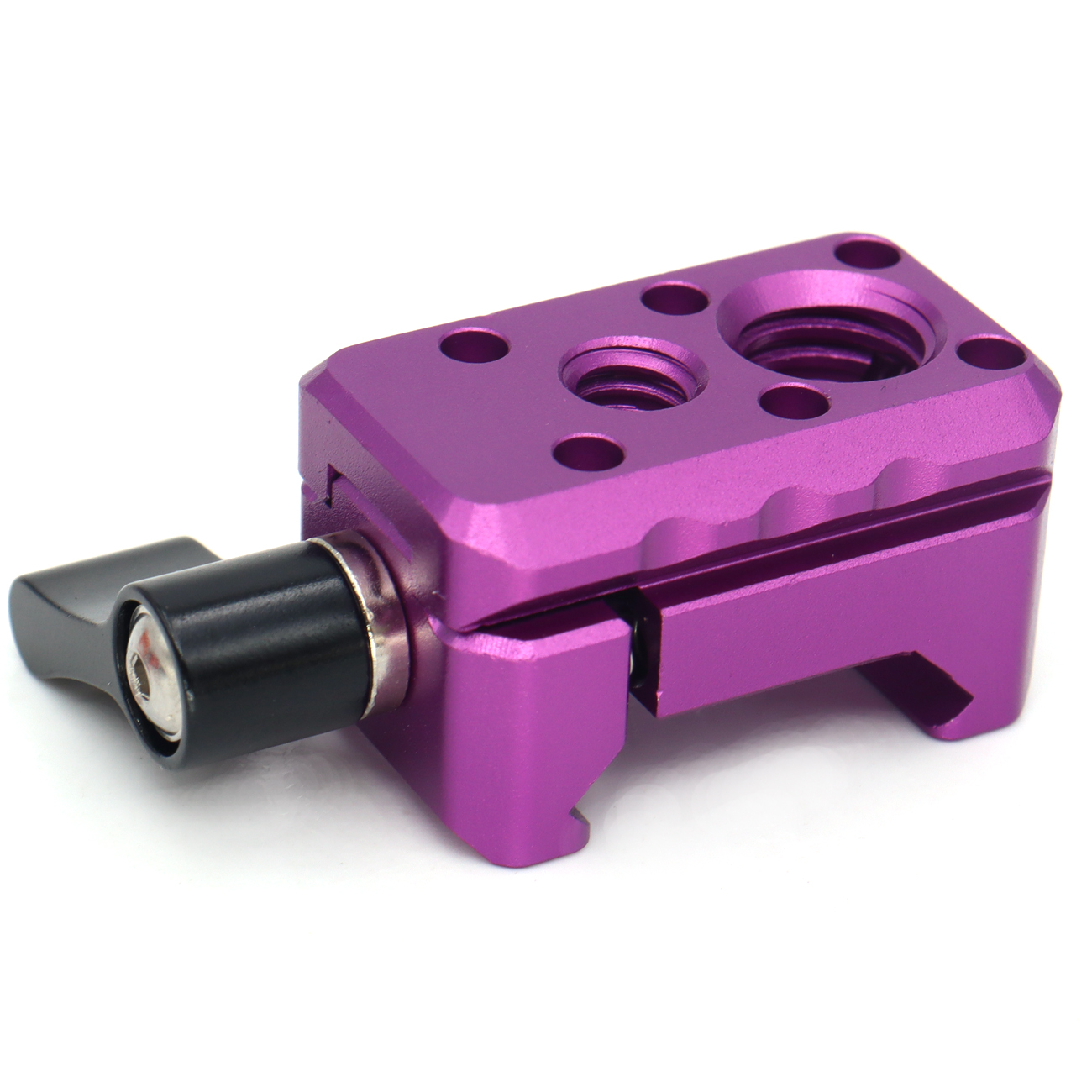 NATO Clamp, NATO Rail Lock Clamps Quick Release with 1/4" 3/8" ARRI Thread, Standard NATO Clamp for Camera Cage Friction Arm Bal